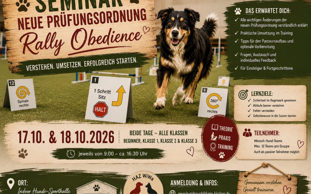 Neue Prüfungsordnung – Rally Obedience